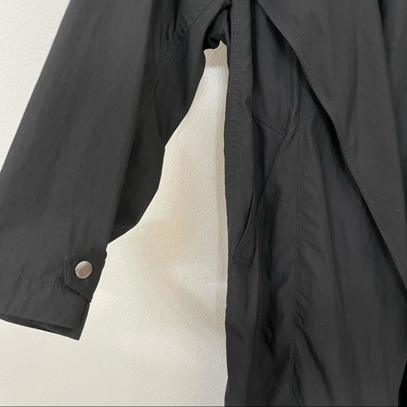 EUC ARITZIA WILFRED Requiem Trench Coat XXS Belted Black Water-Repellent Jacket - Picture 10 of 15